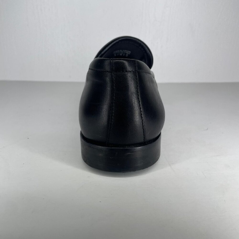 ALDO Dark Academia Square Toe Penny Loafers Black Leather Size 12 - Picture 6 of 12